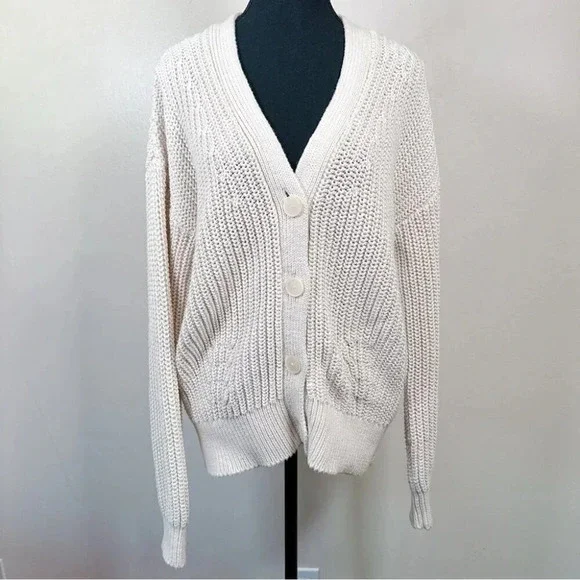 Banana Republic Cream Sweater Cardigan - Picture 2 of 16